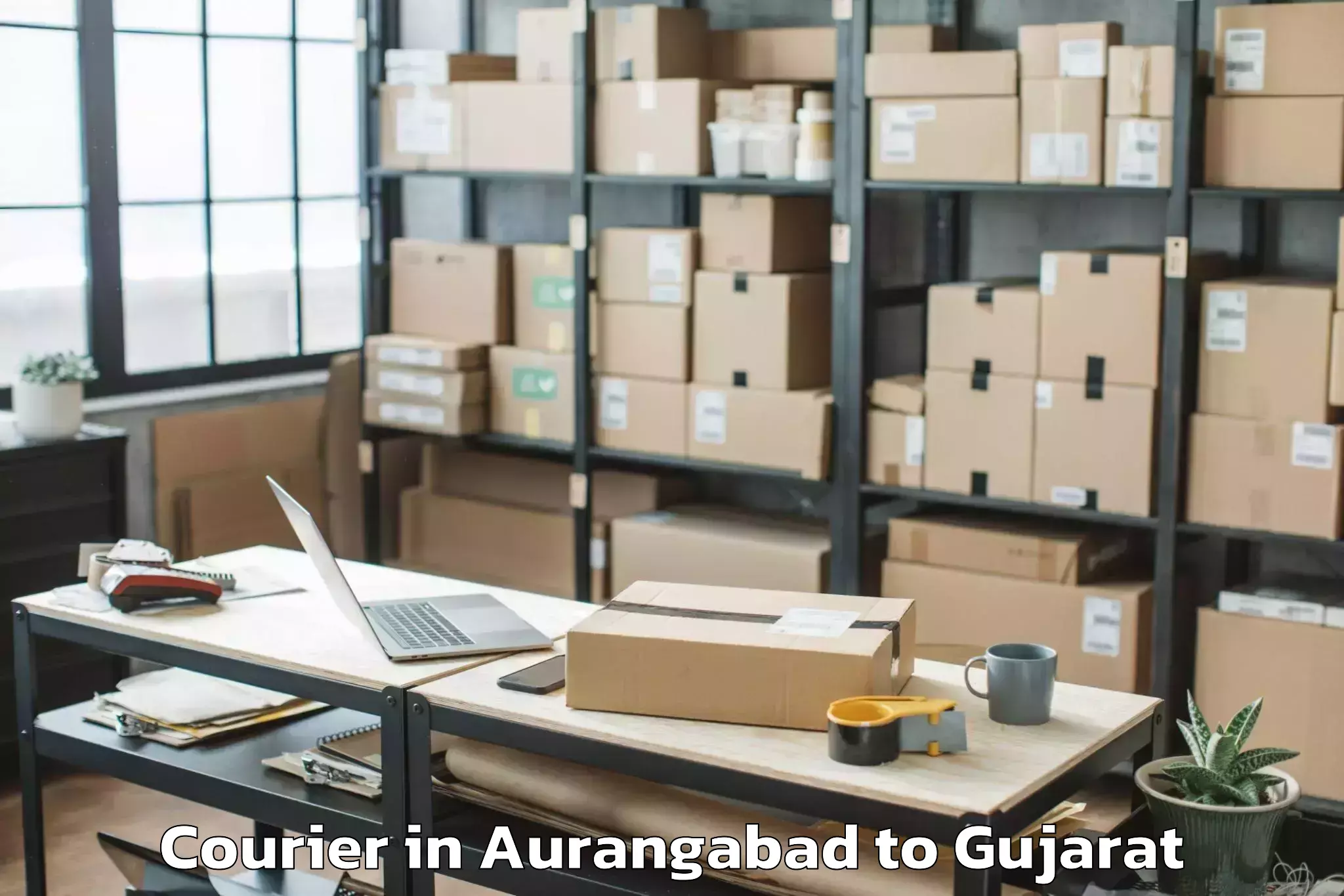 Book Aurangabad to Lunawada Courier Online